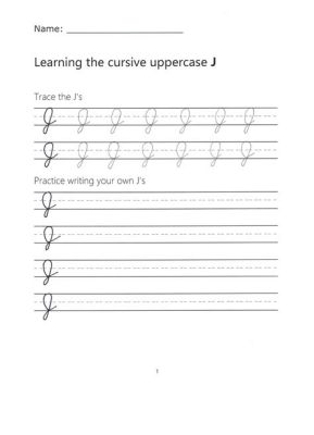 how do you write a capital J in cursive?